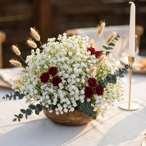 Bílá Gypsophila umělá L30cm 12ks | Floristik24.cz