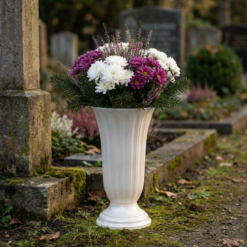 Váza Lilia perleť Ø20cm 1 ks | Floristik24.cz