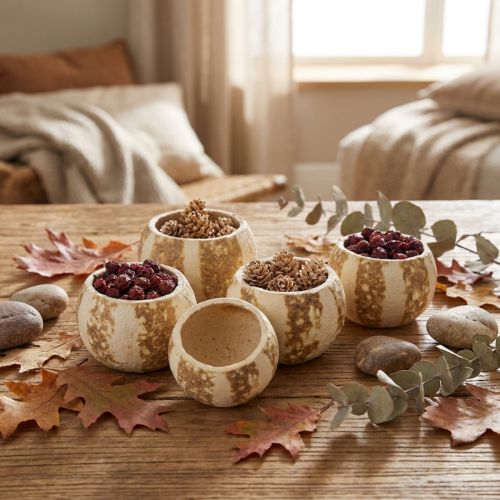 Dýňová dekorace Bell Cup Pumpkin Cup bělený 50 ks | Floristik24.cz