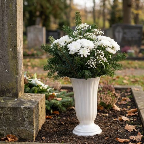 Lilia perleťová váza Ø23cm 1 ks | Floristik24.cz