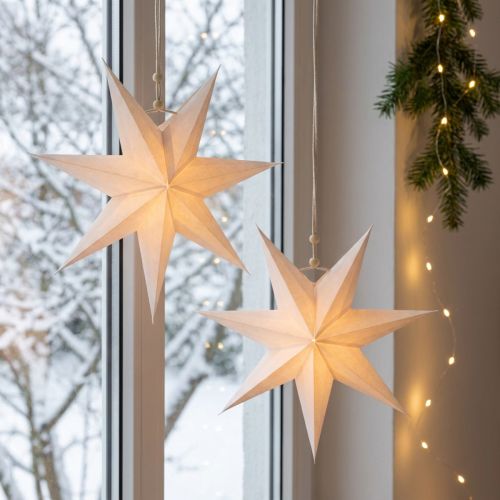 Vánoční okénko, papírové hvězdy Vánoce, skládací hvězda Ø21cm 4ks | Floristik24.cz