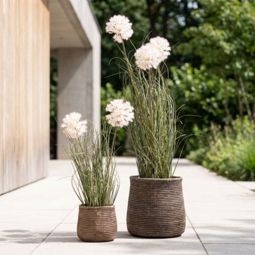 Umělé květiny dekorativní koule květina allium okrasná cibule umělá 54cm | Floristik24.cz