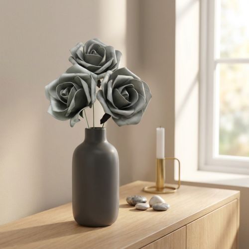 položky Pěna Rose Grey Ø15cm 4 ks