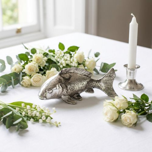 Deco rybka starostříbrná 14cm | Floristik24.cz