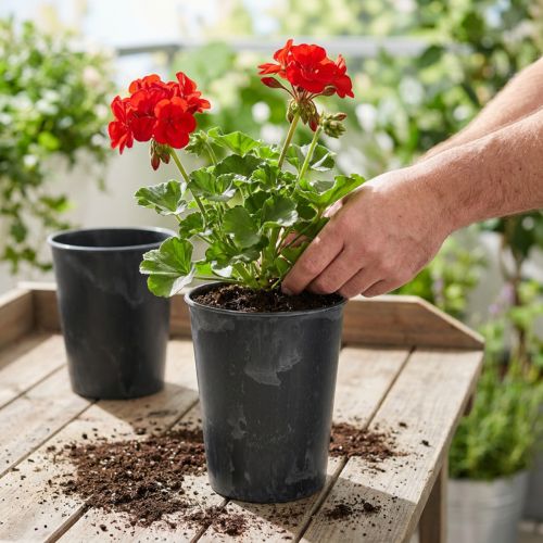 Květináč plastový antracit Ø13cm H16,5cm 4ks | Floristik24.cz
