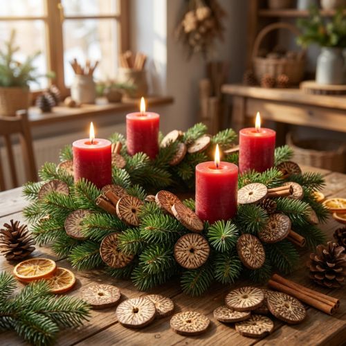 Dřevěné plátky, ozdobné plody stromů, přírodní, DIY, FSC, 1-3,5 cm, 300 g | Floristik24.cz