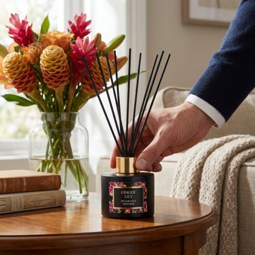 Pokojový vonný difuzér vonné tyčinky Ginger Lily 75ml | Floristik24.cz