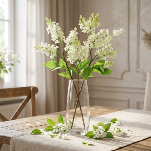 Lila větev bílá 84cm | Floristik24.cz
