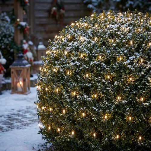 LED světelná síť 384 teplá bílá 3m x 3m pro venkovní použití | Floristik24.cz