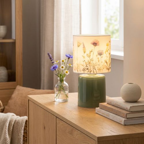 LED stolní lampa s květinovým vzorem pro stylové osvětlení obývacího pokoje, 23 cm | Floristik24.cz