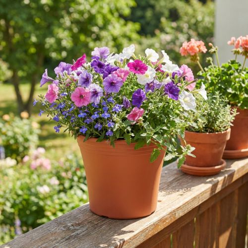 Květináč „Irys“ plast terakota Ø17cm V14cm 1 ks | Floristik24.cz