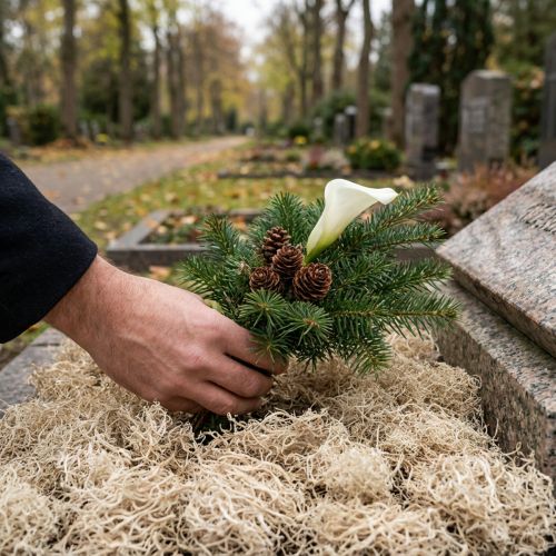 Dekorativní mech sušený lesní mech bělená přírodní dekorace 300g | Floristik24.cz