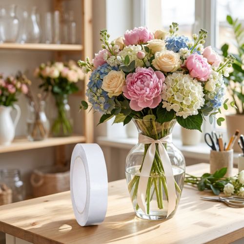 Oboustranná lepicí páska čirá transparentní 25mm 25m | Floristik24.cz