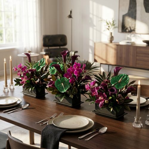 OASIS® Black Table Deco Mini Floral Foam Black 4 ks | Floristik24.cz