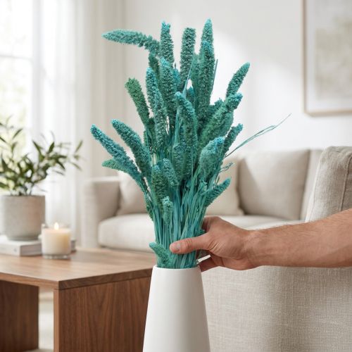 položky Sušené květiny, Setaria Pumila, proso modré 65cm 200g