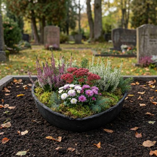 Květináč Oasis Black Biolit Heart, černé srdce, 34 cm | Floristik24.cz