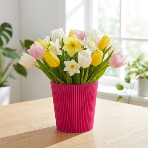 Plisované manžety Cerise 12,5cm 100 kusů | Floristik24.cz