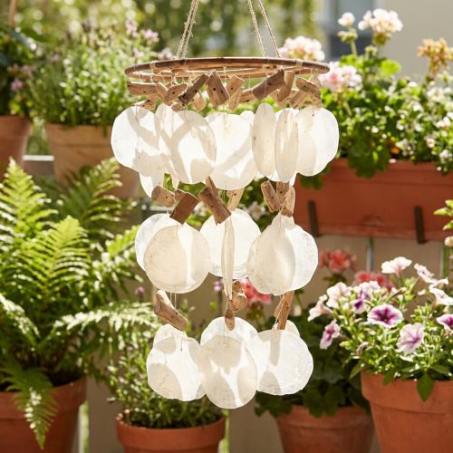 Zvonkohra Capiz dekorace mušle Ø30cm V80cm | Floristik24.cz
