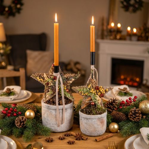 Vánoční ozdoby na stromeček, adventní dekorace, přívěsek hvězda zlatý Š15cm 8 kusů | Floristik24.cz