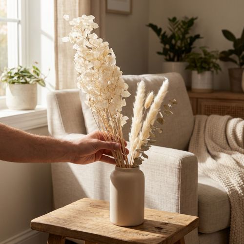 Sušené květy Lunaria, měsíční fialka, stříbrný list, sušené, 60-80 cm, 30 g | Floristik24.cz