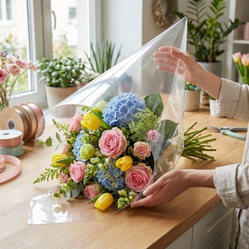 Balení trychtýř š d70cm š60cm - 20cm 50 ks. | Floristik24.cz