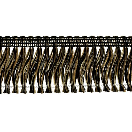 položky Třásně okrajové třásně do vlasů černé zlato 4cm L25m