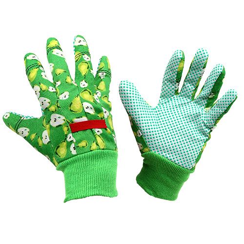 Floristik24 Dámské rukavice Kixx vel. 8 zelené s motivem