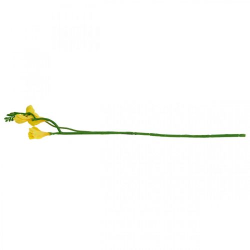 Floristik24 Frézie, umělé květiny, frézie ve svazku žlutá L64cm 6ks