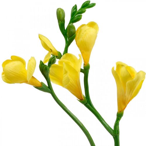položky Frézie, umělé květiny, frézie ve svazku žlutá L64cm 6ks