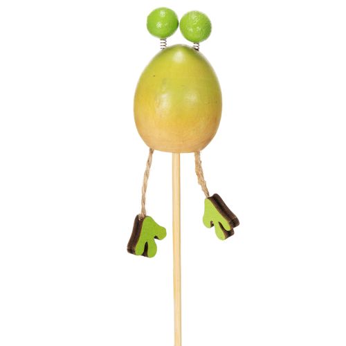 položky Zahradní kolíky ve tvaru žab pro zdobení květináčů na jaře nebo v létě, 34 cm, 6 kusů