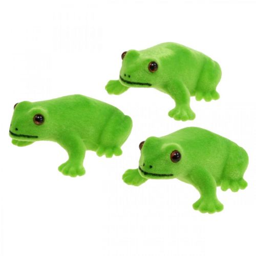 položky Žába deko figurka zelená stolní dekorace letní dekorace 5,5cm 12ks