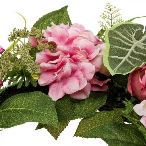 Floristik24 Jarní věnec Pivoňka Ranunculus Věnec umělý Ø50cm