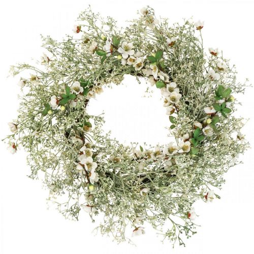 Floristik24 Jarní věnec z třešňových květů gypsophila věnec umělý Ø50cm