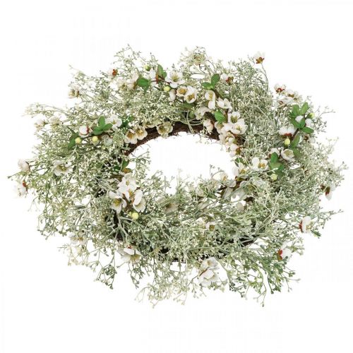 Floristik24 Jarní věnec z třešňových květů gypsophila věnec umělý Ø50cm