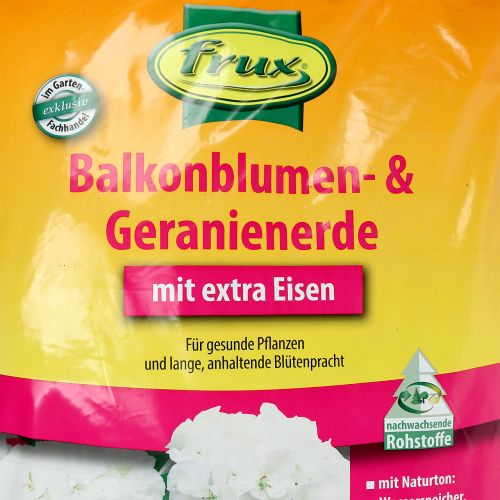 Floristik24 FRUX zemina na balkónové květiny a pelargónie 40l