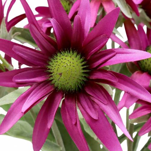 Floristik24 Echinacea květ umělý vřes 45cm 3ks