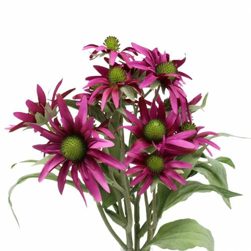 Floristik24 Echinacea květ umělý vřes 45cm 3ks