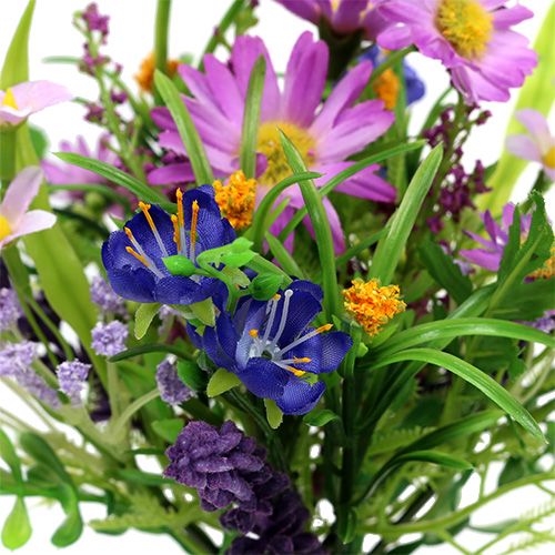 Floristik24 Kytice sedmikrásky růžová s levandulí 24cm