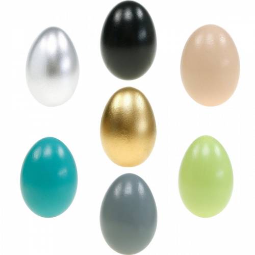 položky Husí vejce Vyfouknutá vajíčka Velikonoční dekorace různé barvy 12 kusů