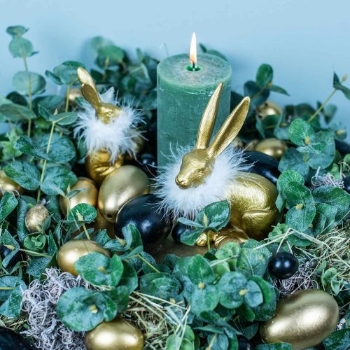 položky Husí vejce Zlatá vyfouknutá vajíčka Velikonoční dekorace 12ks