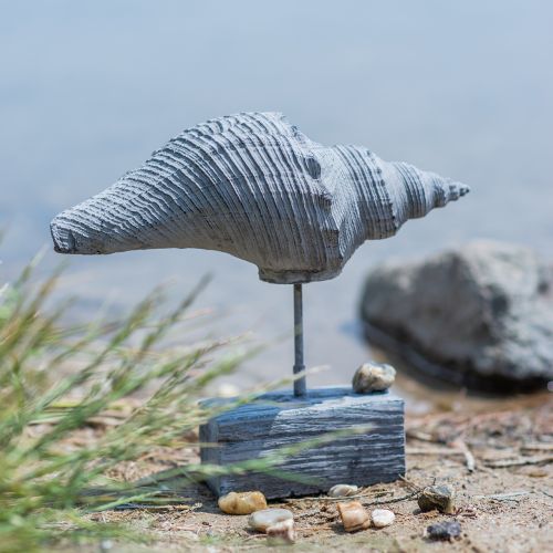 Floristik24 Mušle na zahradní figurku na stojanu V30cm