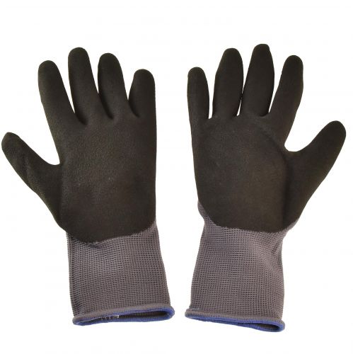 položky Zahradnické rukavice velikost 8 EN 2121X šedá černá modrá nylon