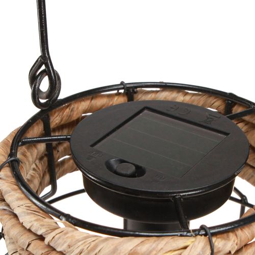 položky Zahradní svítidlo Solar Metal Black Natural Ø18cm H29cm