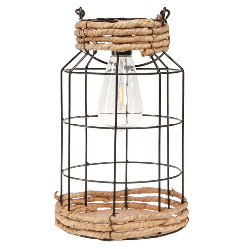 položky Zahradní svítidlo Solar Metal Black Natural Ø18cm H29cm