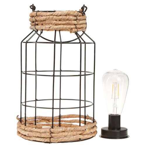 položky Zahradní svítidlo Solar Metal Black Natural Ø18cm H29cm