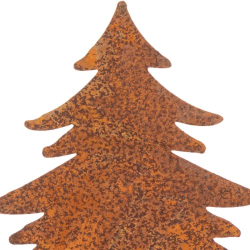 Zahradní kůl, zvětralá ocel, jelen, hvězda, jedle, V10/15cm, 3 kusy | Floristik24.cz