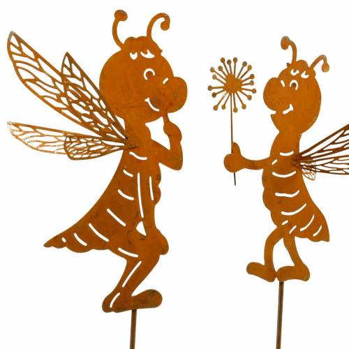 položky Zahradní hmoždinka včelka nerez zahradní dekorace jarní dekorace 2ks