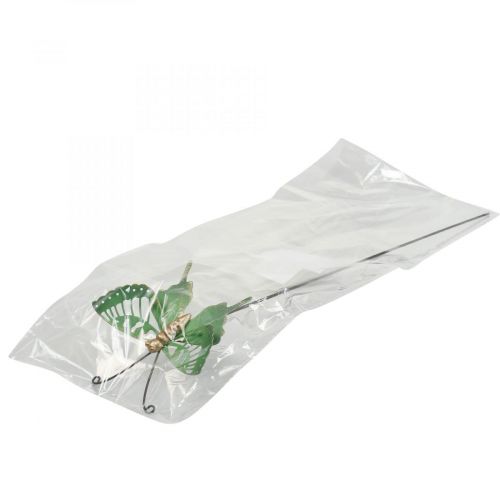 Floristik24 Kovový zahradní kůl Butterfly Green Gold 12x10/46cm