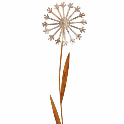 Floristik24 Zahradní hmoždinka Pampeliška nerez kov Ø18 H88cm