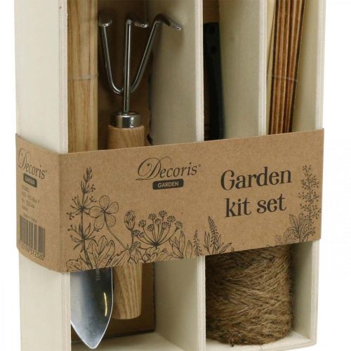 položky Sada zahradního nářadí, základní vybavení drobné přístroje v krabici 22×15×5,5cm